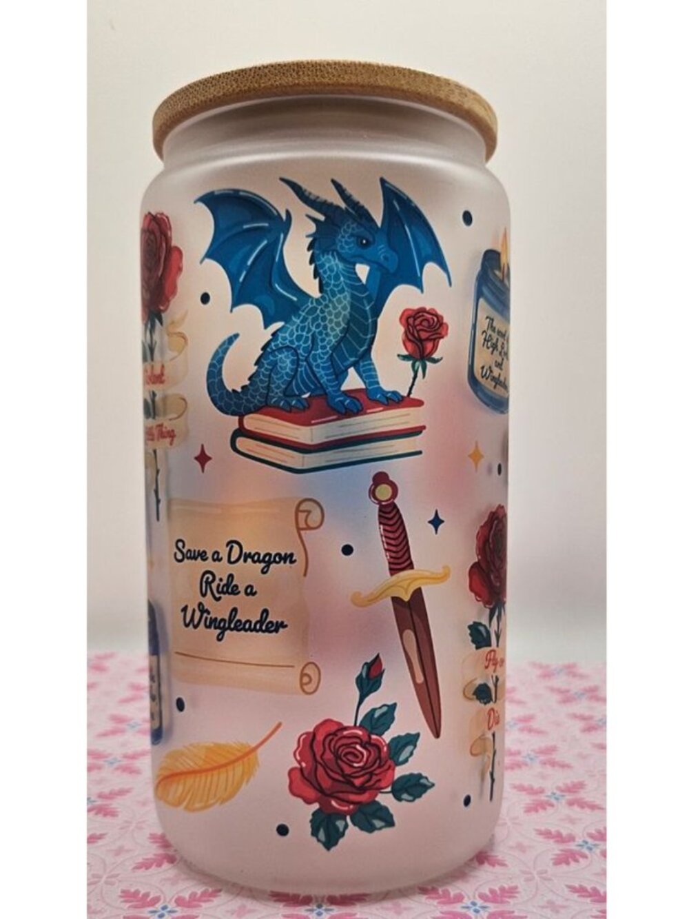 My House My Chair My Woman Glass Can | High Lords and Wingleaders Gift for Book